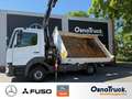Mercedes-Benz Atego 816 3-Kipper/Kran Hiab 077-BS-2 Duo, Blanc - thumbnail 5