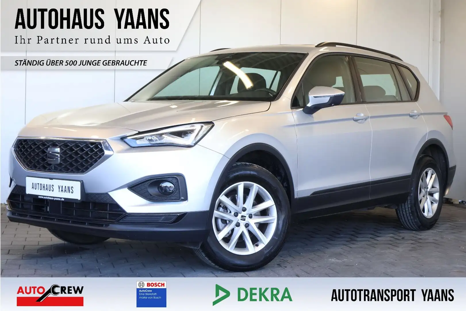SEAT Tarraco 2.0 TDI DSG Style AID+FRONT+LED+NAVI+PDC Silber - 1