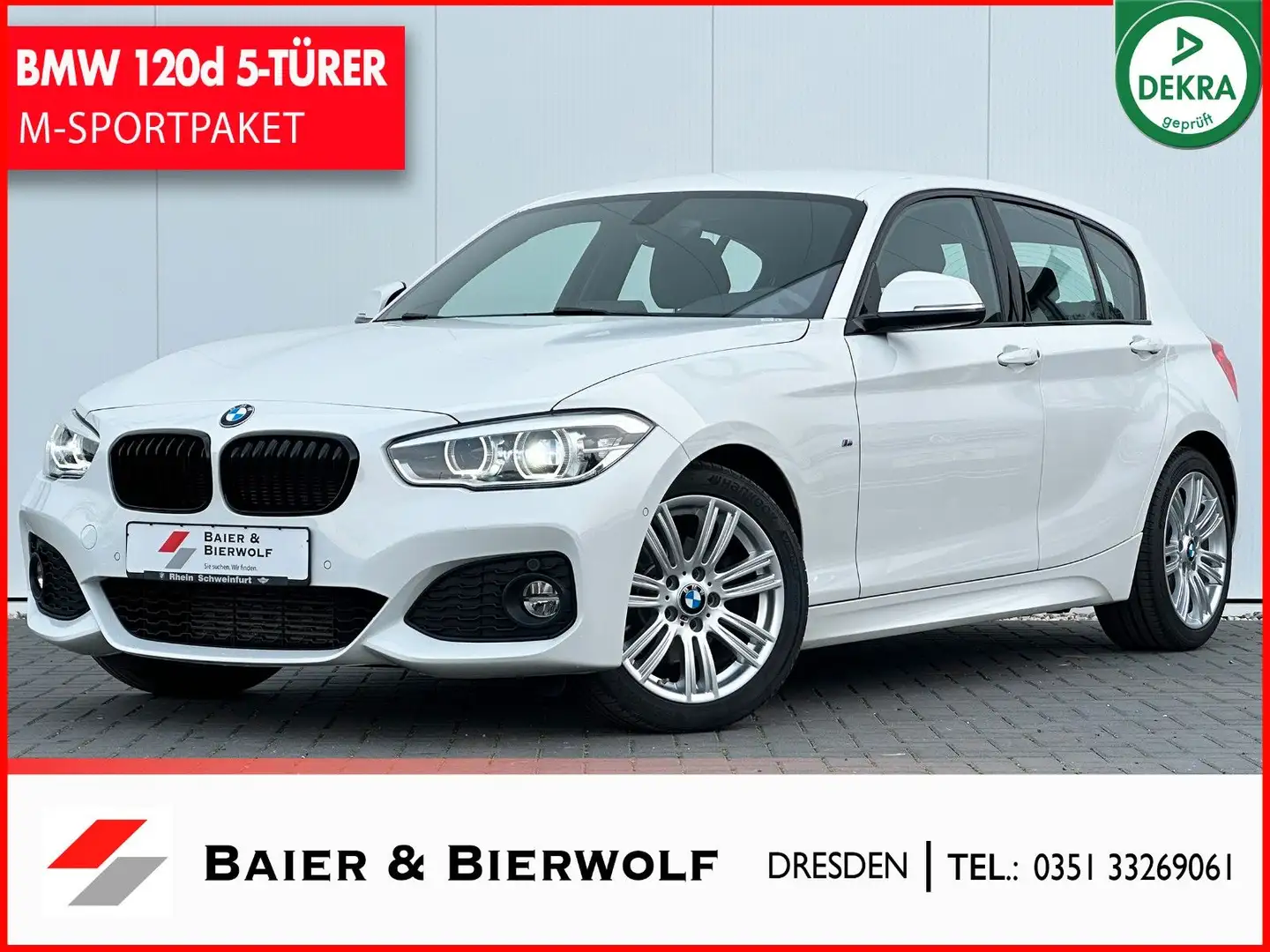 BMW 120 d M Sport LIM. LED NAVI SHZ PDC 1.HAND BMW SH Wit - 1