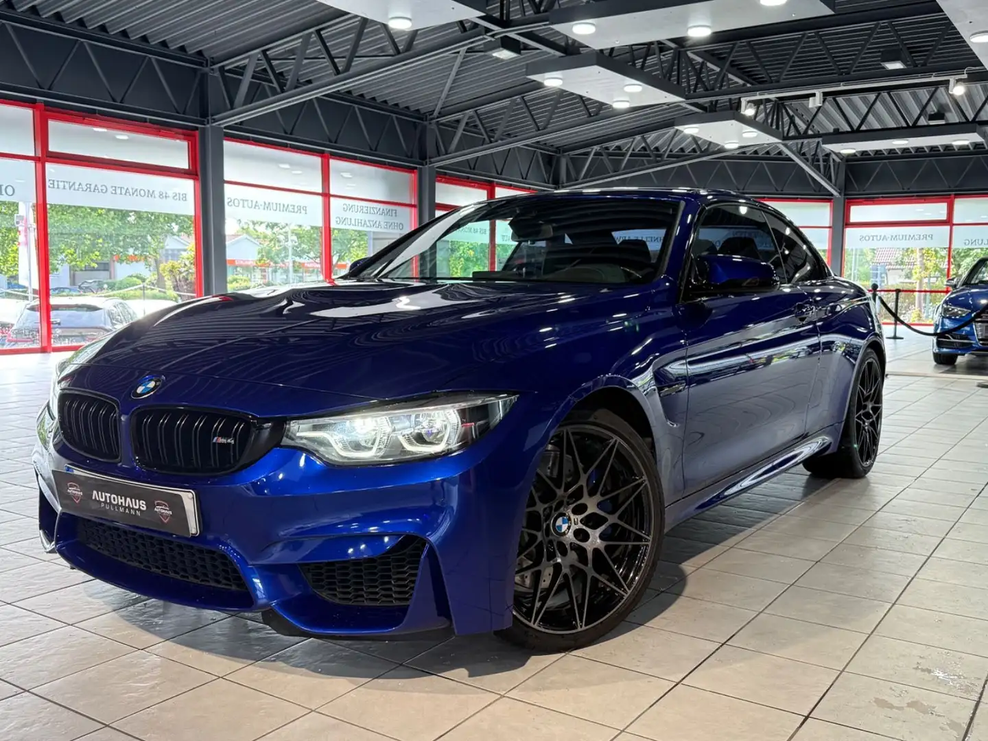 BMW M4 Cabrio +HUD+HARMAN/KARDON+RÜCKFAHR+LENKRADHZ+ Blau - 1