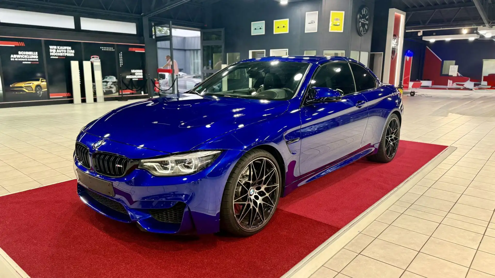 BMW M4 Competition Cabrio +HARMAN/KARDON+RÜCKFAHR.+ Bleu - 1