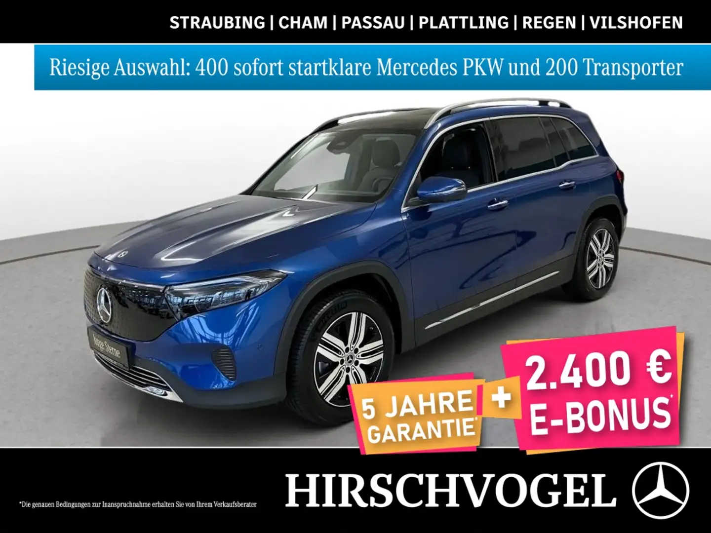 Mercedes-Benz EQB 300 4M Progressive+Pano+DISTRON+KEYLESS+Memo Blau - 1