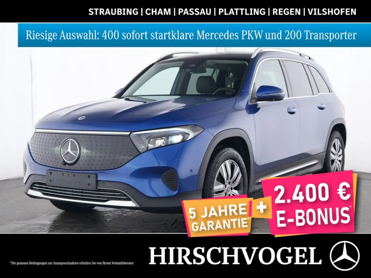 Mercedes-Benz EQB 300 4M Progressive+Pano+DISTRON+KEYLESS+Memo Blau - 1