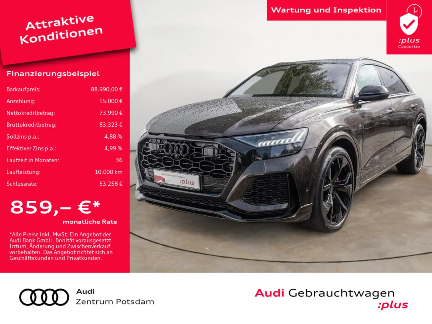 Audi RS Q8 TFSI quattro MATRIX HUD PANO STAND Marrón - 1