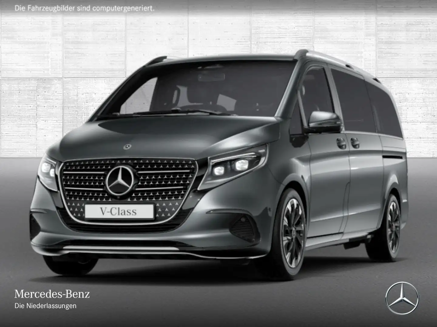 Mercedes-Benz V 250 d AVANTGARDE+SchiebDa+9G+AHK+StandHZ+Navi Grau - 2