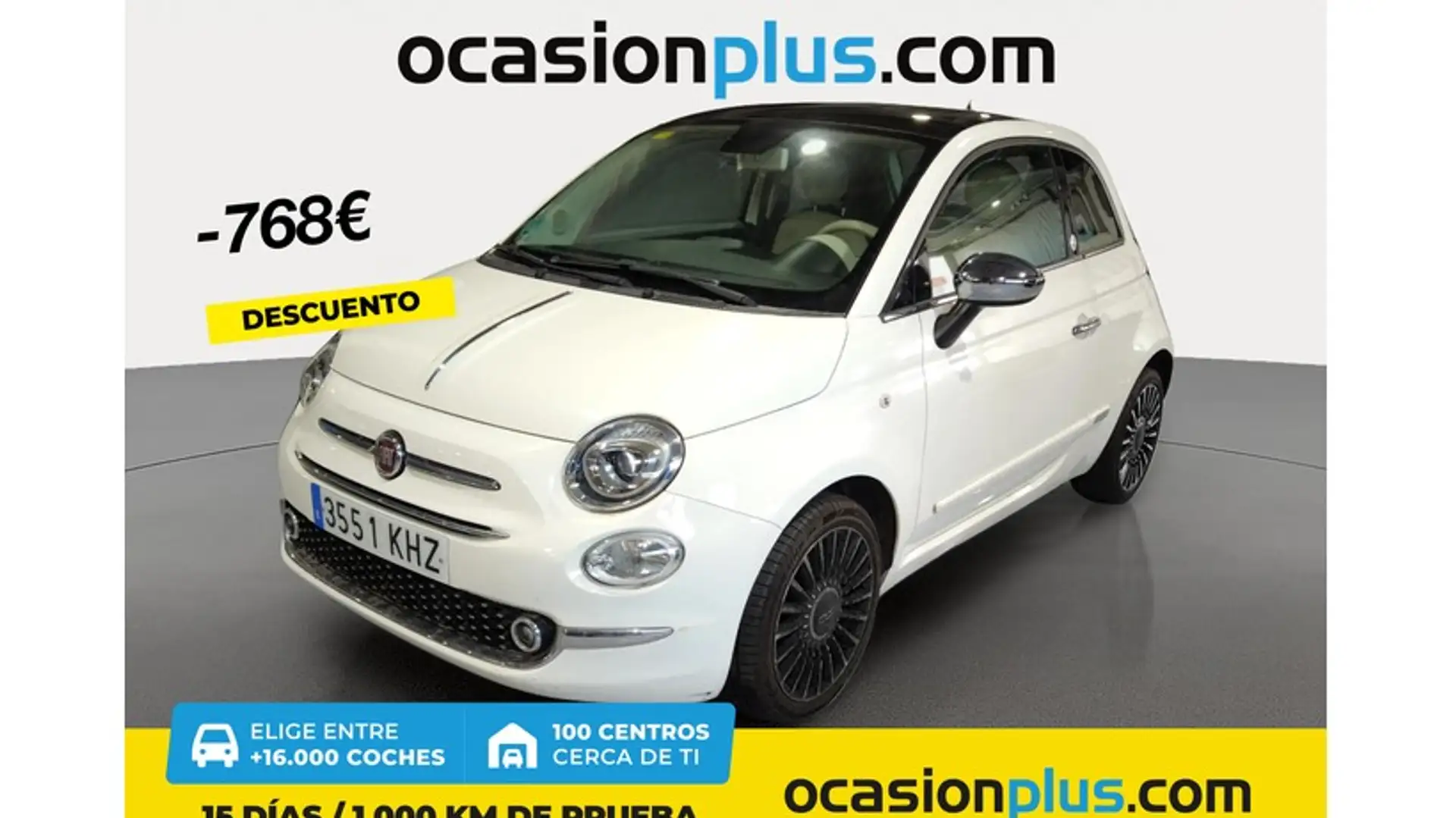 Fiat 500 1.2 Lounge Weiß - 1