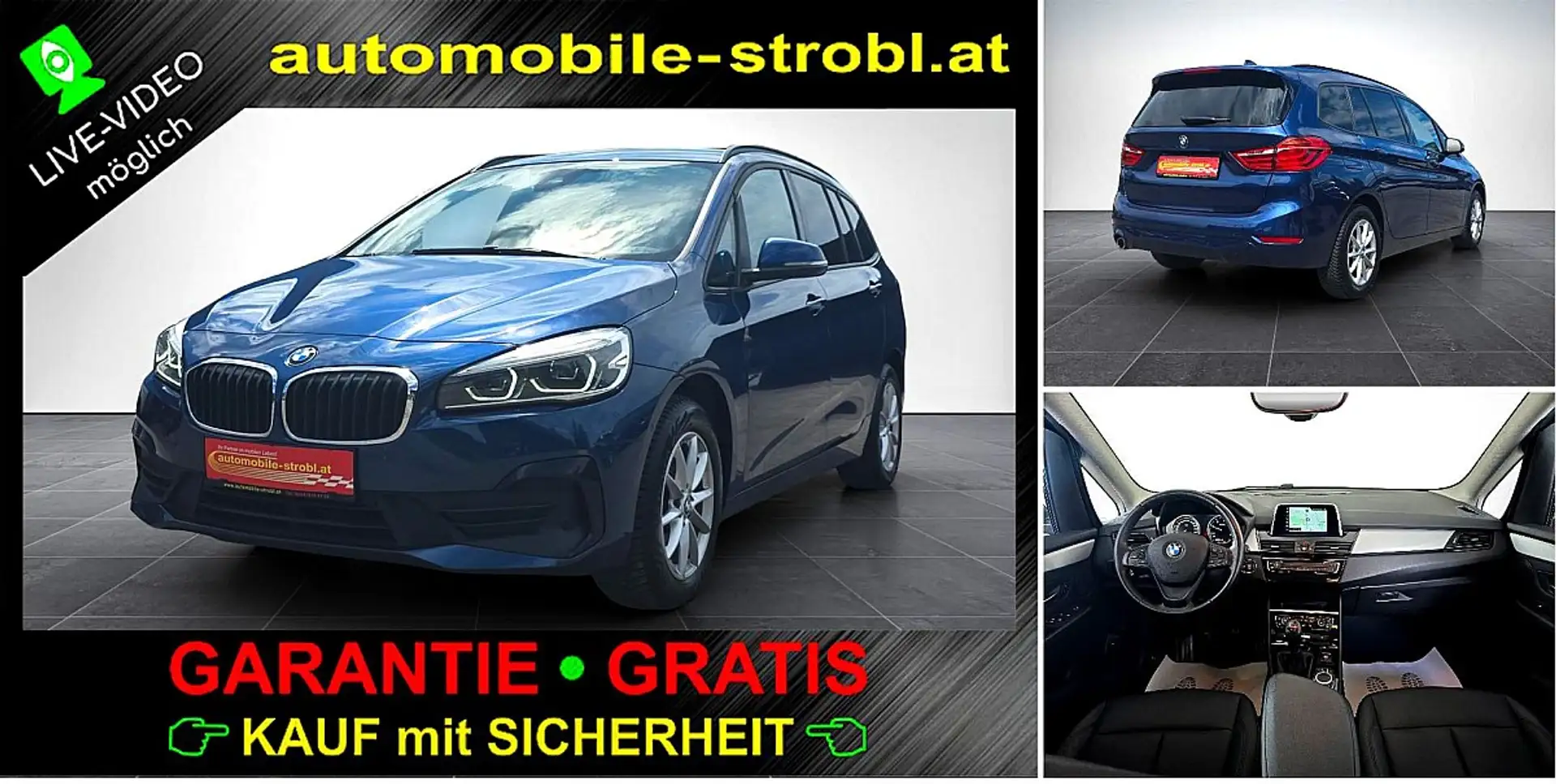 BMW 216 d Gran Tourer Adv. *7-Sitze!*GARANTIE* Blau - 1