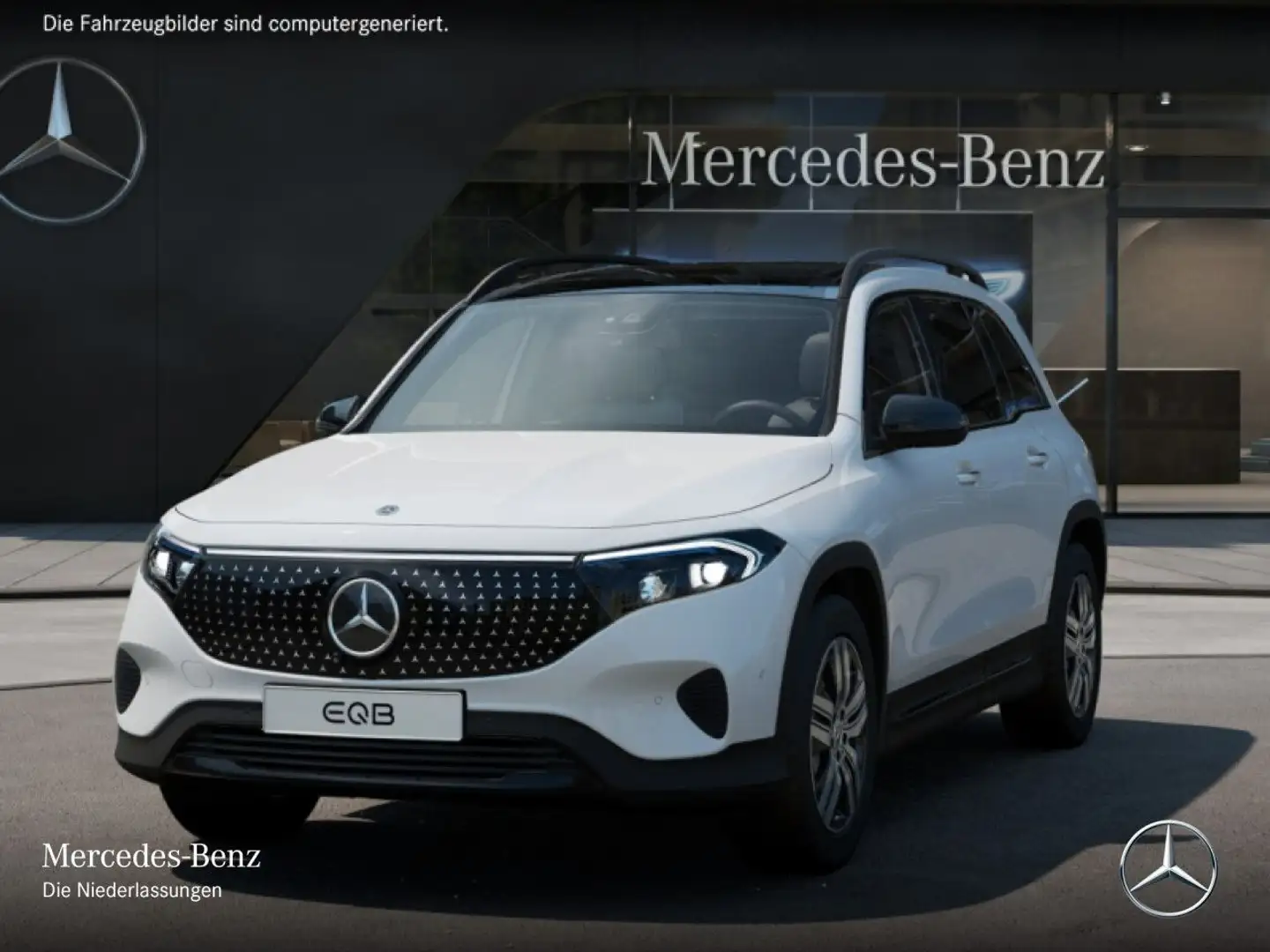 Mercedes-Benz EQB 300 4M ELECTRICART+NIGHT+PLUS-PAKET+PANO+360 Weiß - 2
