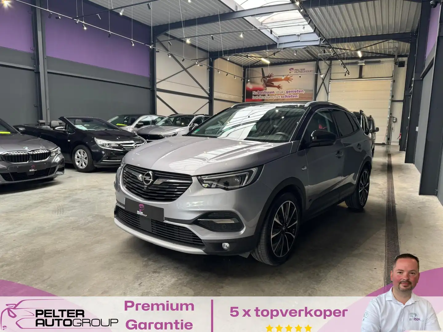 Opel Grandland X 1.6 Turbo HYBRID FULL OPTION Grijs - 1