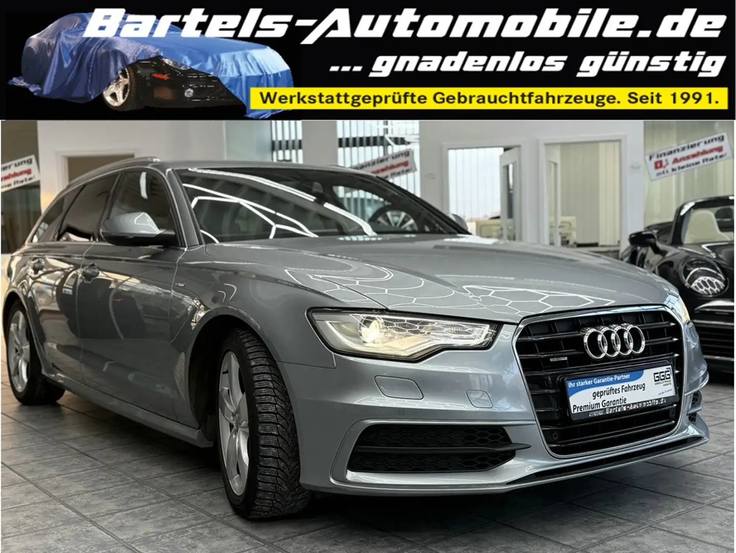 Audi A6 Avant 3.0 TDI quattro S-Line, Standh., Leder Grijs - 1