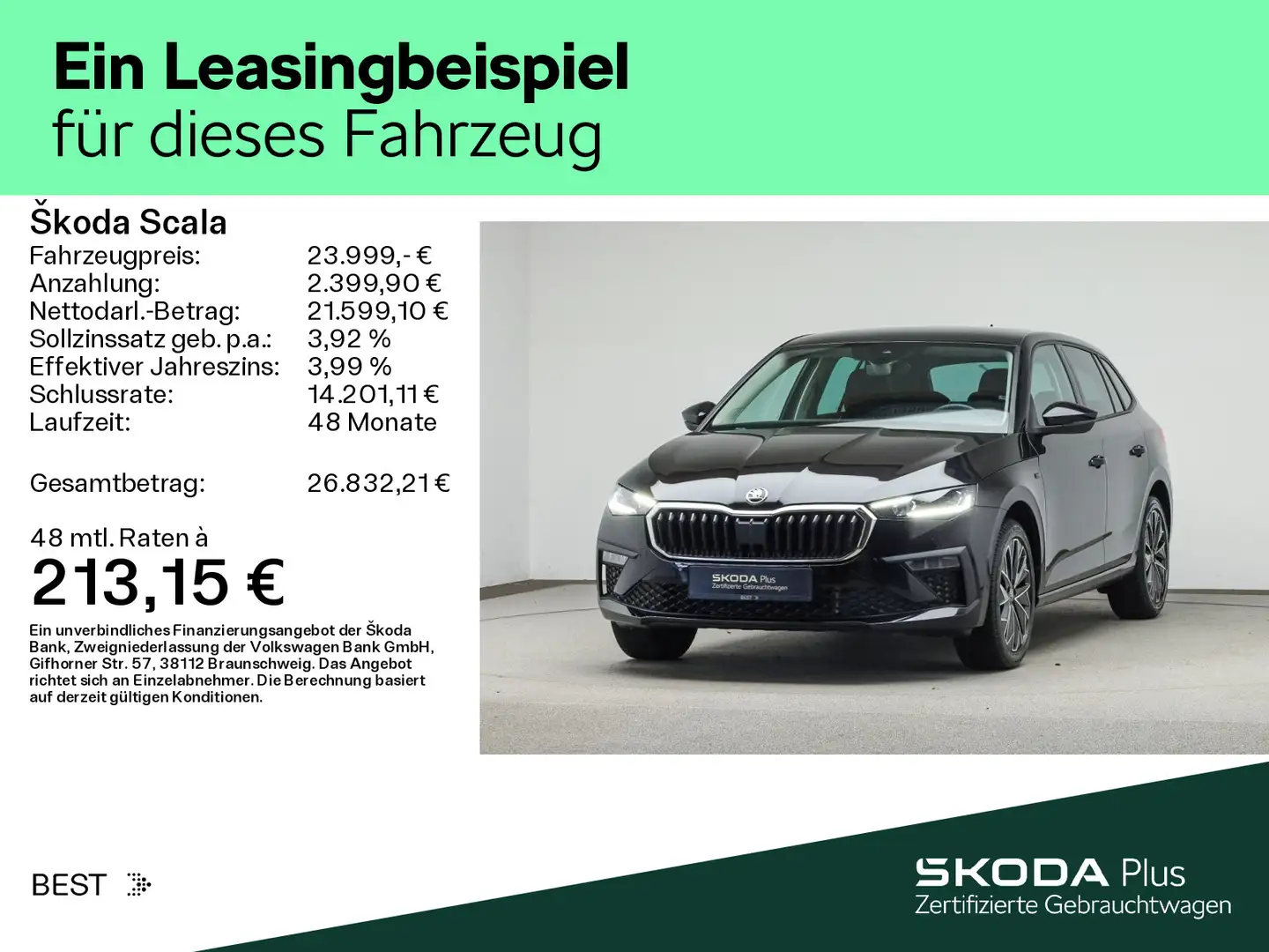 Skoda Scala 1.0 TSI DSG TOUR*MATRIX*AHK*KAMERA*PDC*NAV Schwarz - 2