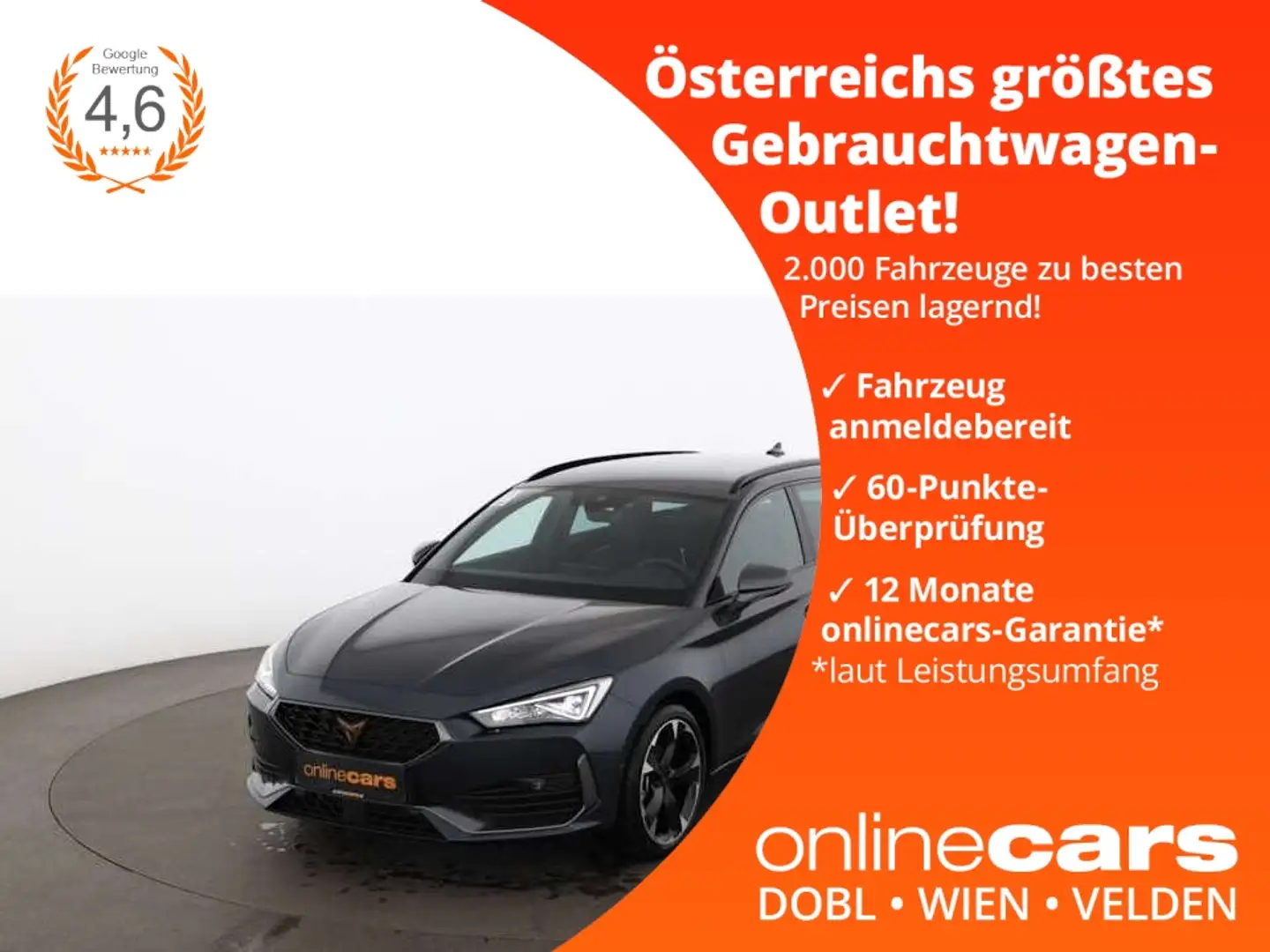 CUPRA Leon Sportstourer 1.5 eTSI Aut LED RADAR LEDER Grau - 1