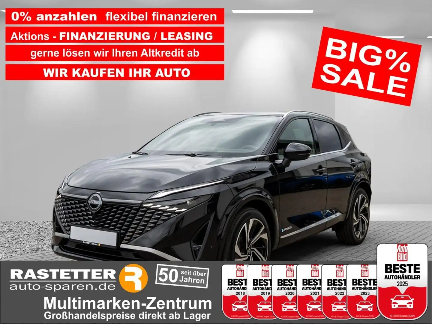 Nissan Qashqai e-POWER tekna Plus facelift+20Zoll+Leder+Pano+ProP Negro - 1
