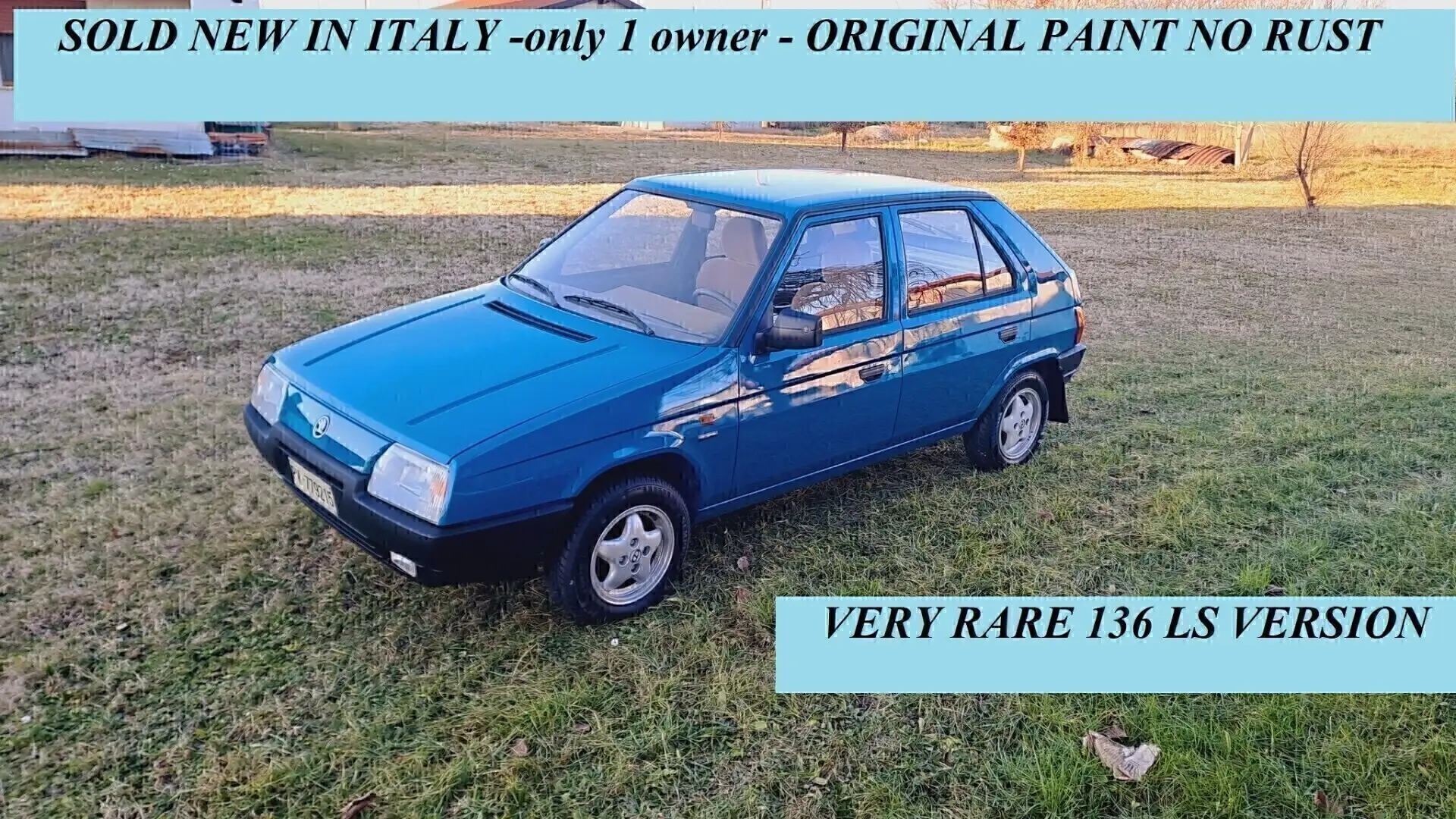 Skoda Favorit 136 LS SOLD NEW IN ITALY ! ONLY 1 OWNER Niebieski - 1