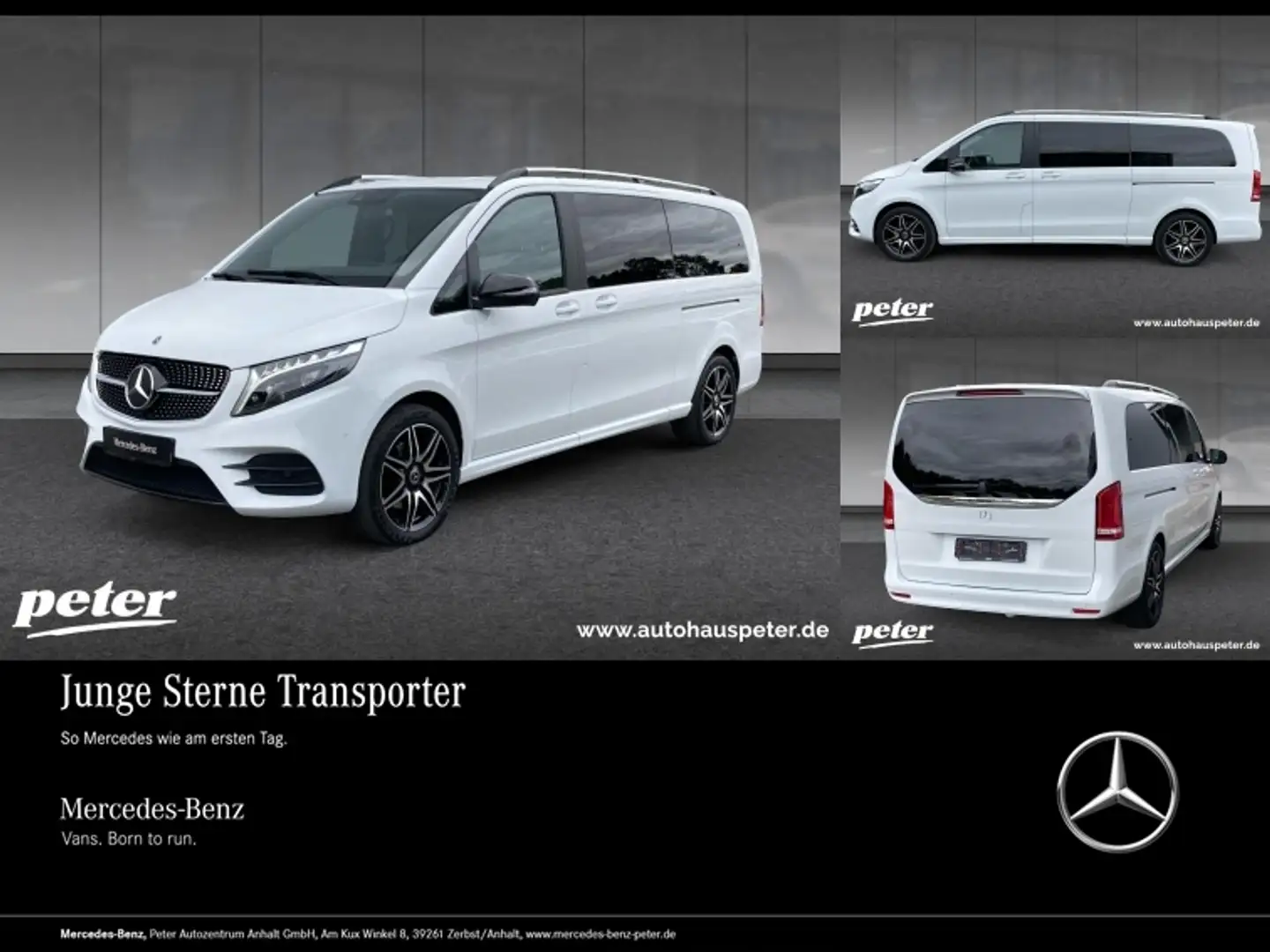 Mercedes-Benz V 300 V300d Edition AMG extralang 4M Night-P/Airmatic White - 1