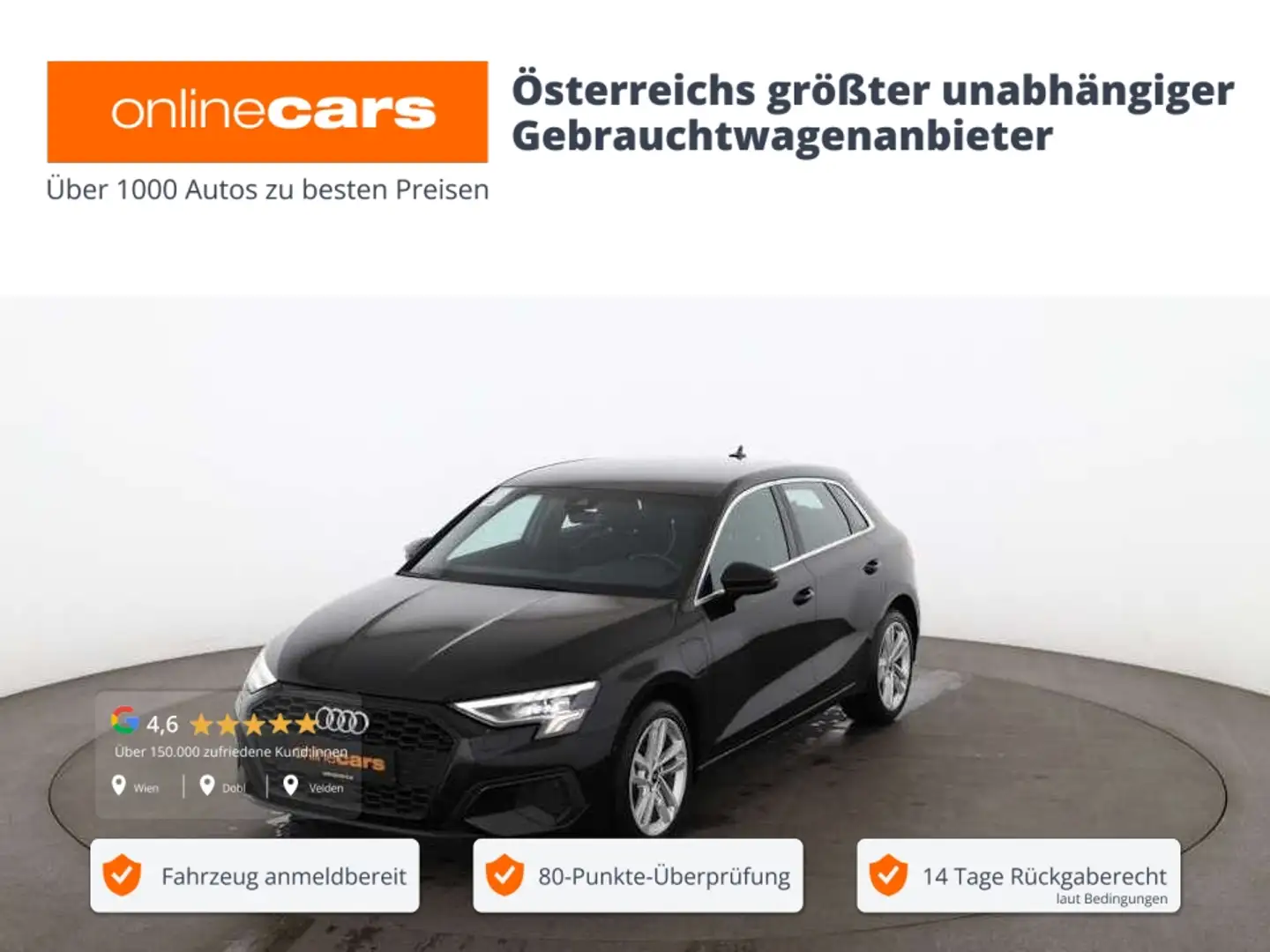Audi A3 Sportback 40 TFSI e Aut LED NAVI R-CAM ASSIST Schwarz - 1