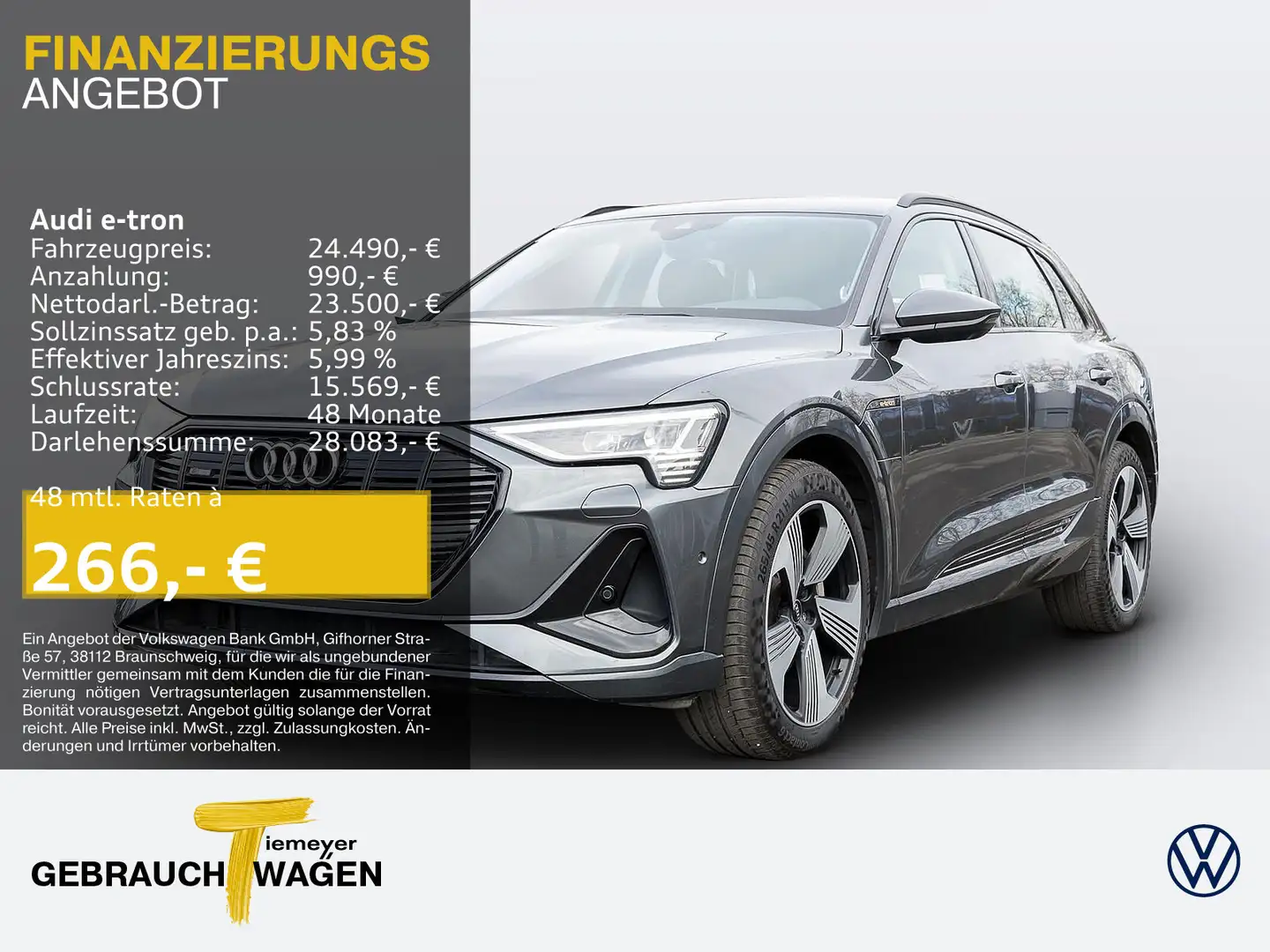 Audi e-tron 50 Q S LINE MATRIX eSITZE LM21 Grau - 1