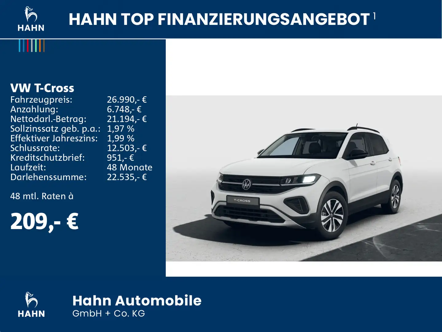 Volkswagen T-Cross ENERGY 1.0TSI 85kW DSG RFK TRAVEL KLIMA Weiß - 2
