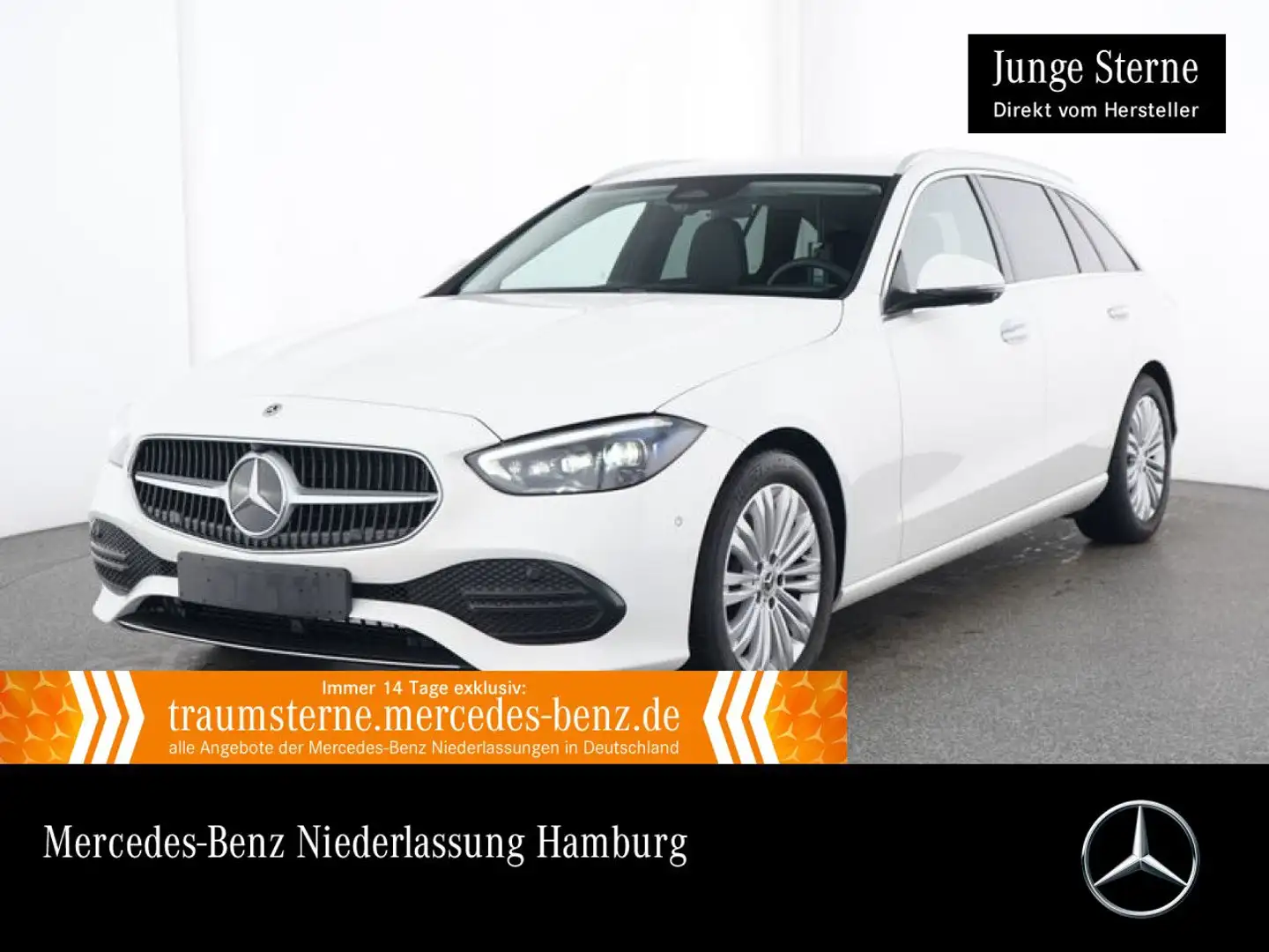 Mercedes-Benz C 220 d T 4M AVANTG+360+AHK+SITZKLIMA+TOTW+KEYLESS Weiß - 1
