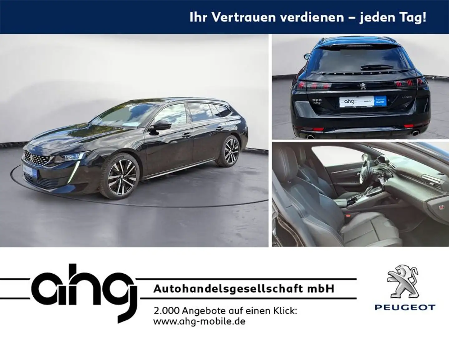 Peugeot 508 HYBRID 225 e-EAT8 GT Navi LED DAB Schwarz - 1