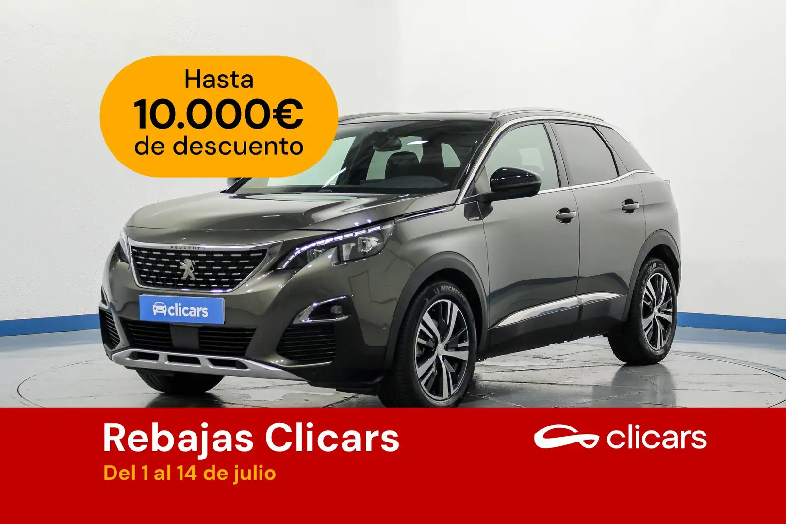 Peugeot 3008 1.2 S&S PureTech GT Line EAT8 130 Gris - 1