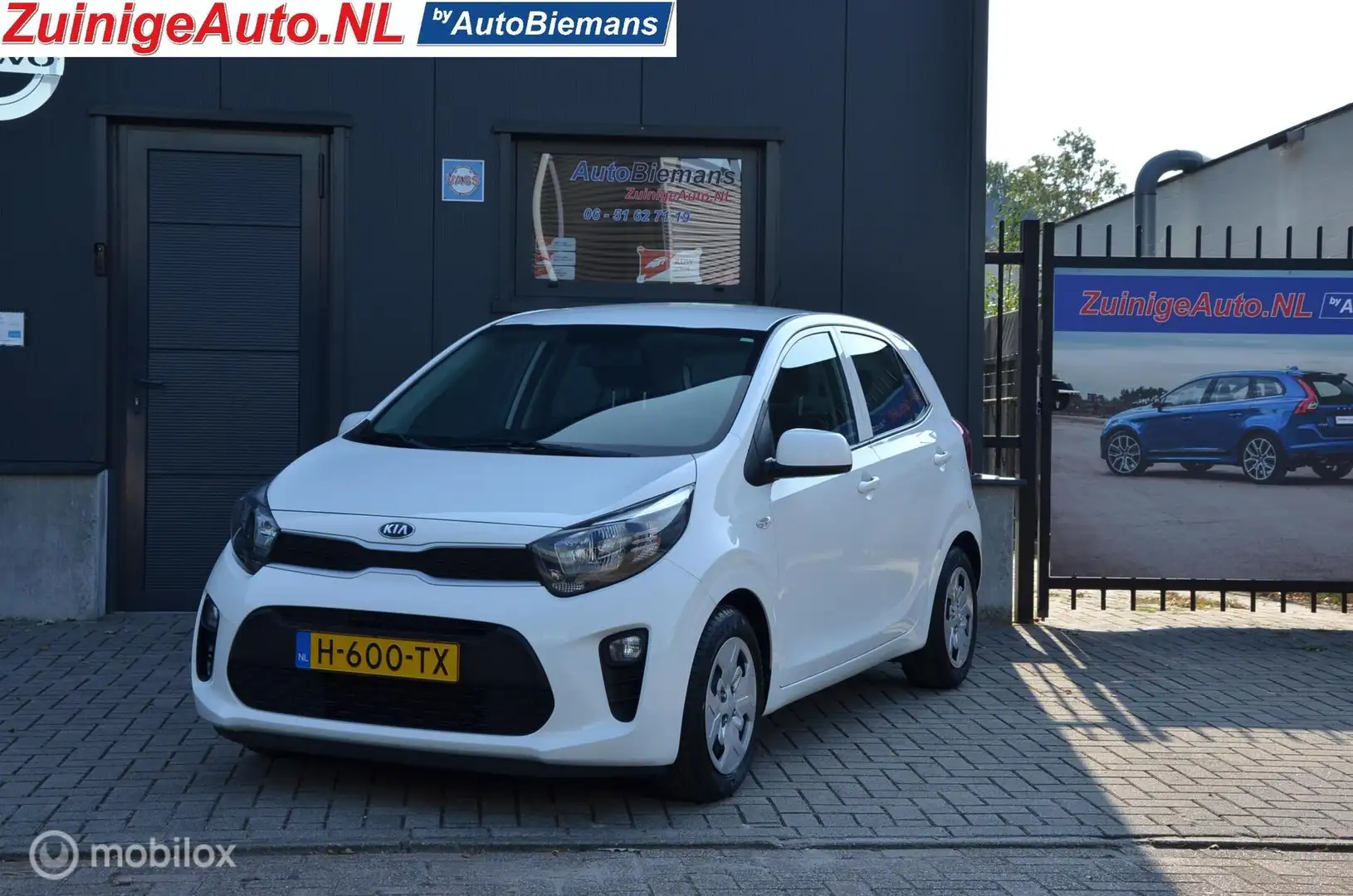 Kia Picanto 1.0i Comfort Airco 1e eign 61.000km Blanc - 1