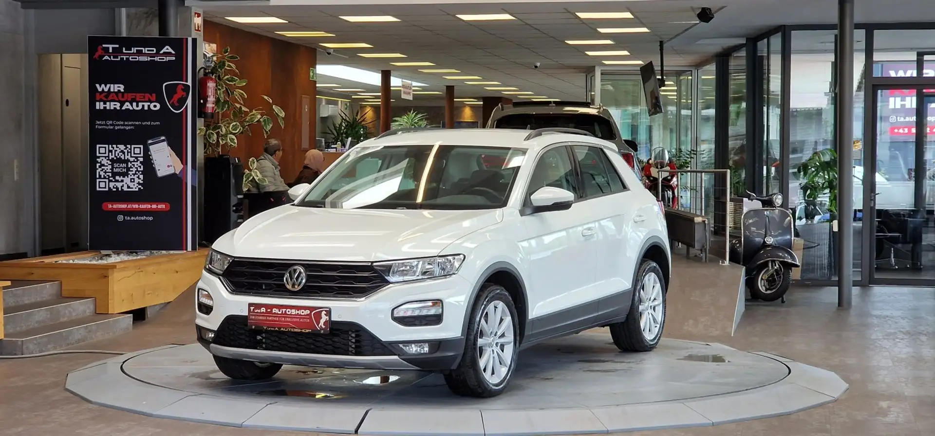 Volkswagen T-Roc 1.6 TDI *AHK*Tempomat*17Zoll*Dachreling* Weiß - 1