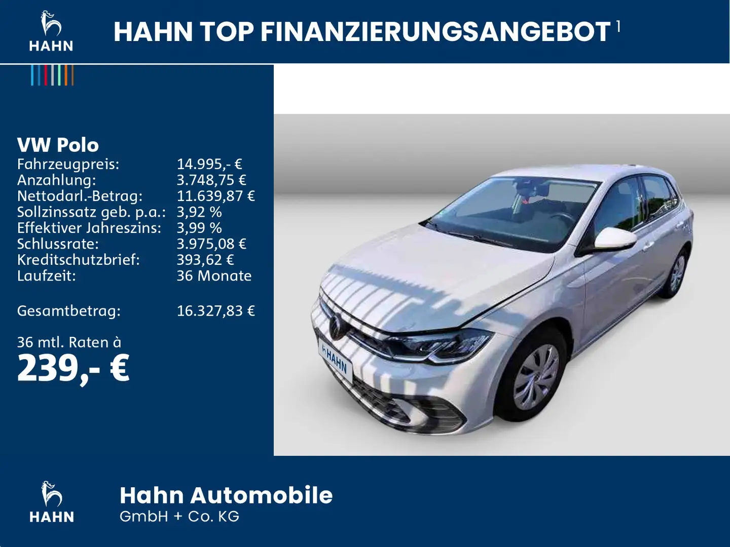 Volkswagen Polo 1.0 TSI Life LED Einparkh. AHK App Connect Grau - 2
