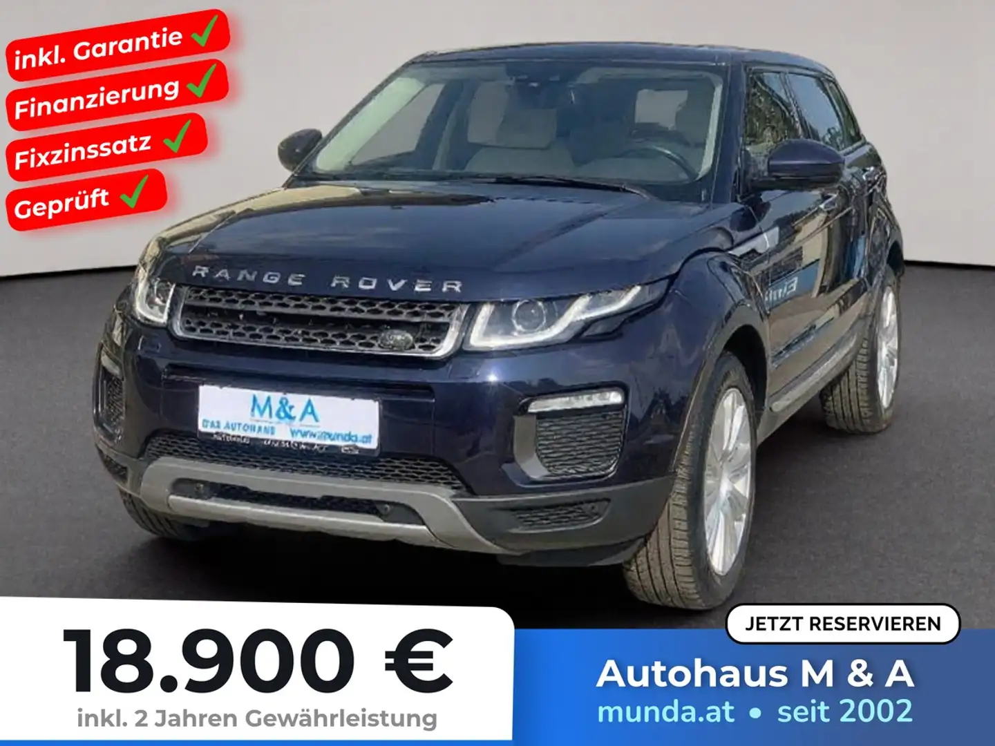 Land Rover Range Rover Evoque Evoque 2.0 Td4 SE Dynamic *GARANTIE Blau - 1
