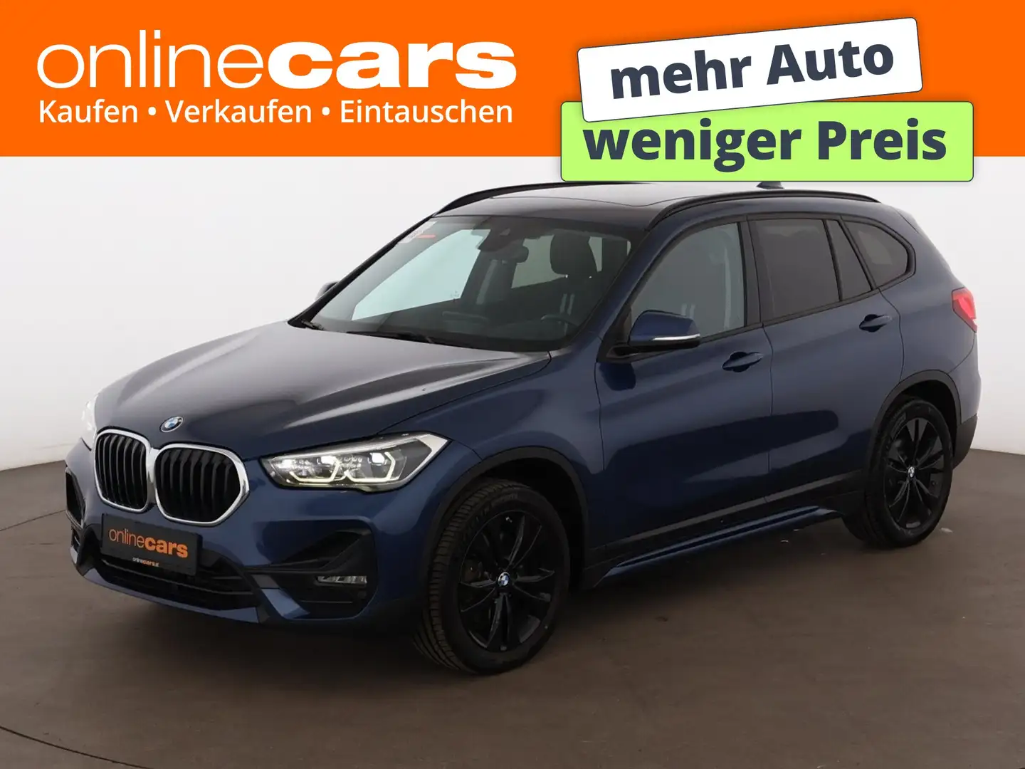 BMW X1 xDrive 25d Sport Aut LED SKY LEDER NAV SITZHZG Blau - 1