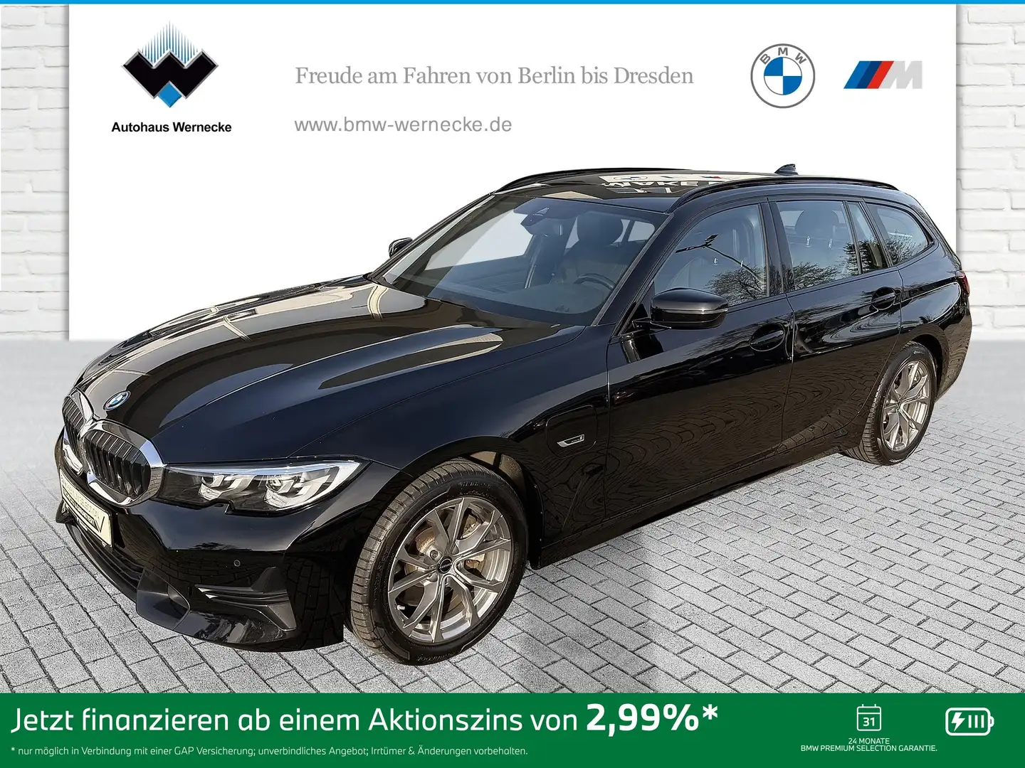 BMW 320 e Touring Sport Line DAB WLAN Pano.Dach AHK Schwarz - 1