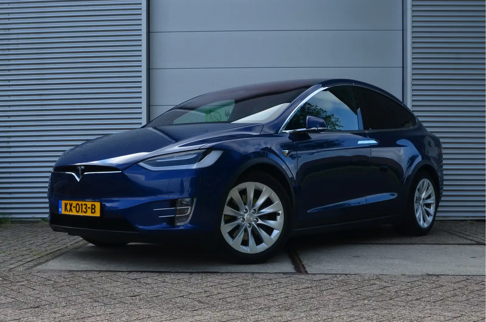 Tesla Model X 90D (4x4) 6p. Free SuperCharge, Enhanced AutoPilot Blauw - 1