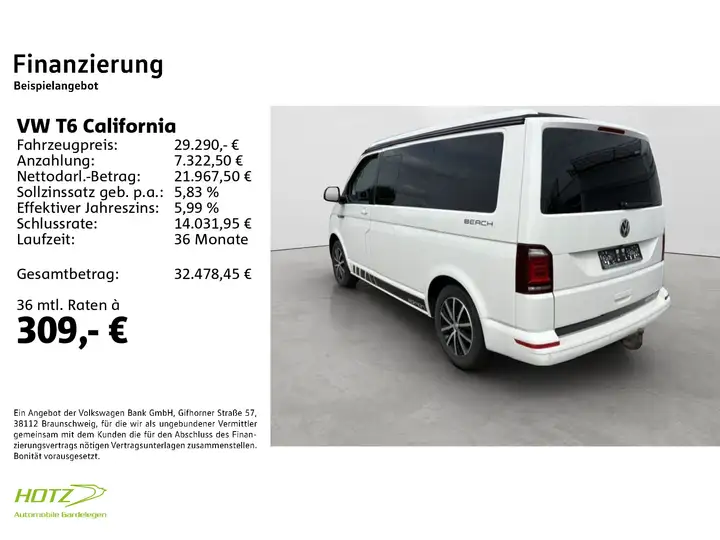 Volkswagen T6 California Beach 2.0 TDI 4Motion Edition – Foto 2
