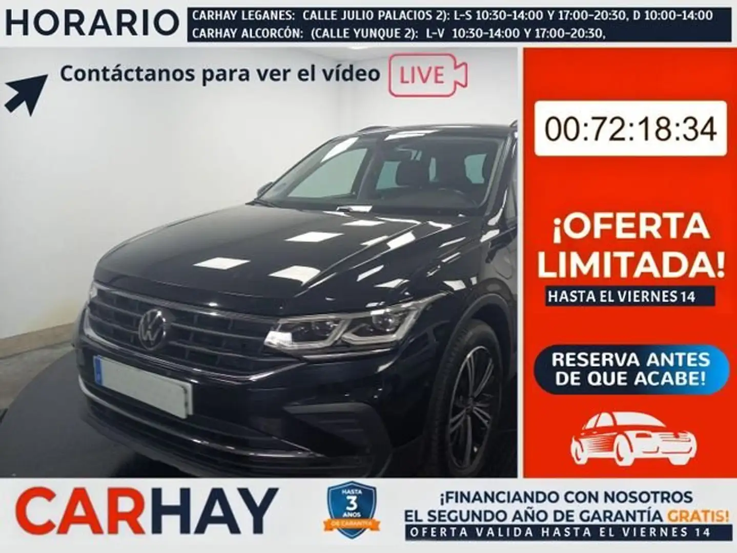 Volkswagen Tiguan 1.4 eHibrid Life 180kW Negro - 1