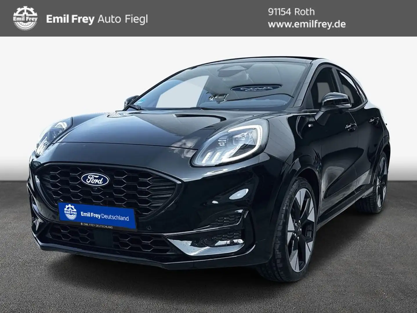 Ford Puma 1.0 EcoBoost Hybrid Aut. ST-LINE X 114 kW, 5- Schwarz - 1