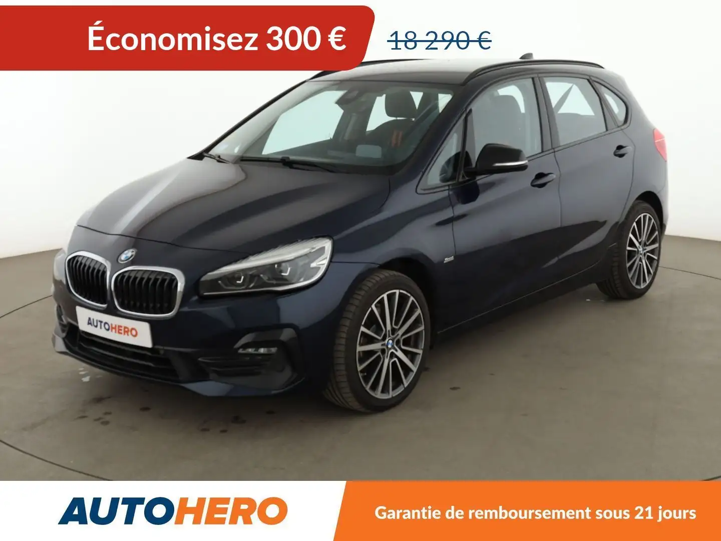 BMW 220 Active Tourer 220d xDrive Sport BVA8 Bleu - 1