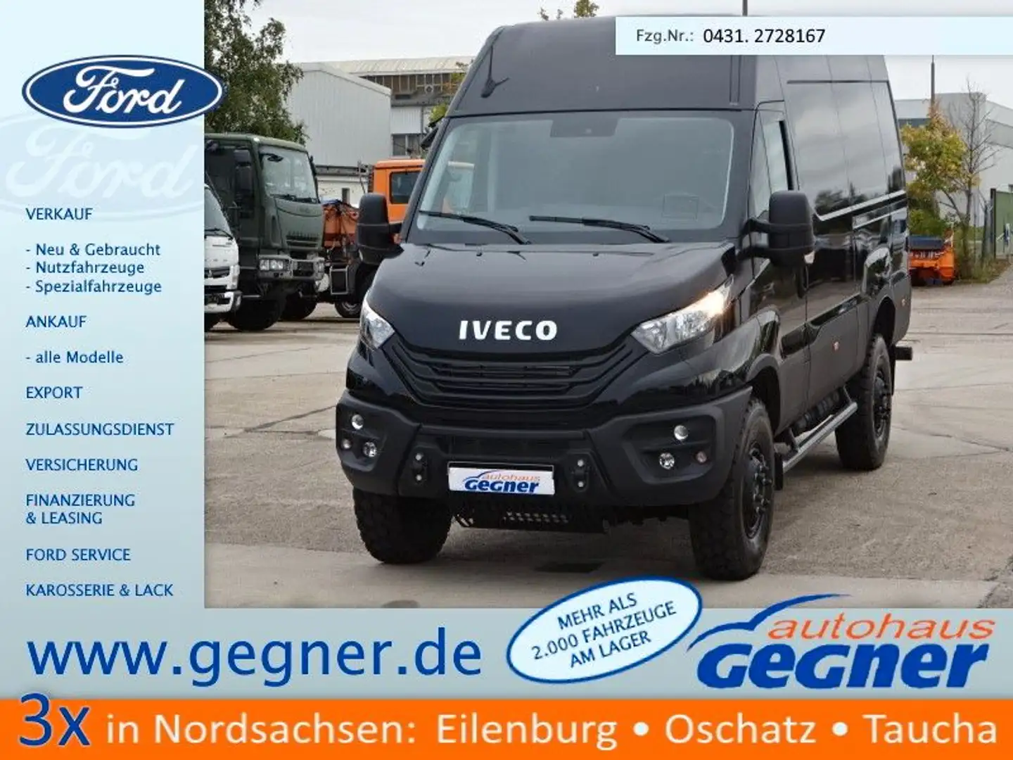 Iveco Daily Kasten 55S18HA8 V WX Navi 4x4 Schwarz - 1