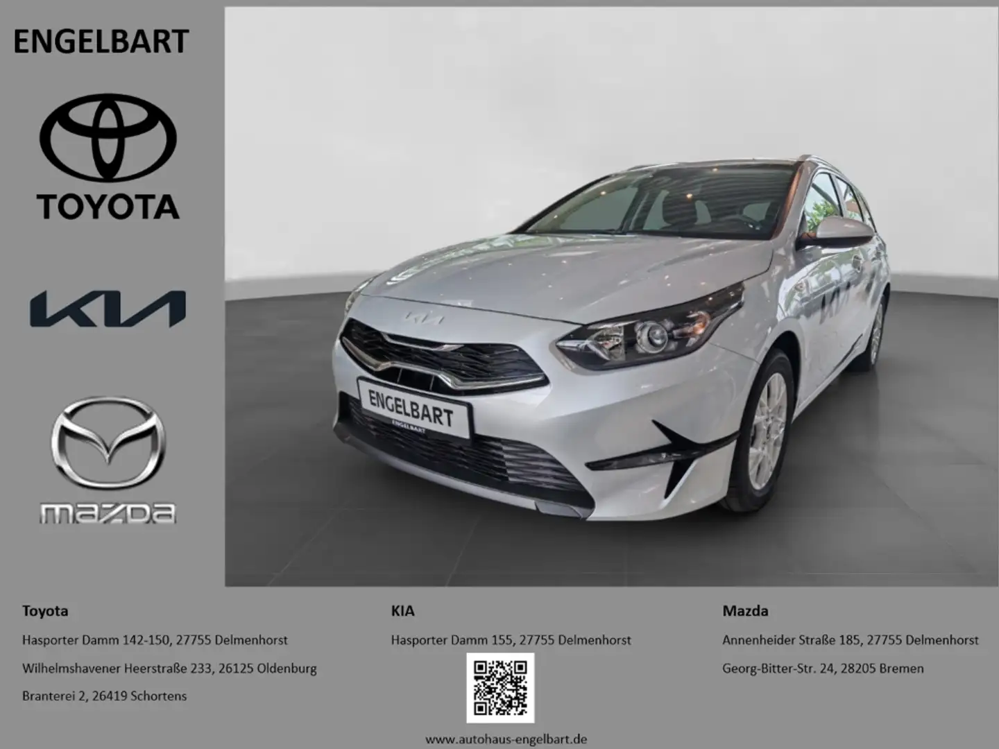 Kia Ceed SW / cee'd SW Vision 1.0T Schalter Sitzheizung Navi Silber - 1