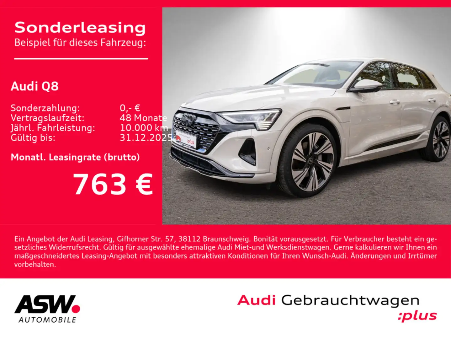 Audi Q8 e-tron Q8 50 e-tron S line quattr NAVI MATRIX UVP 99540 Beige - 1