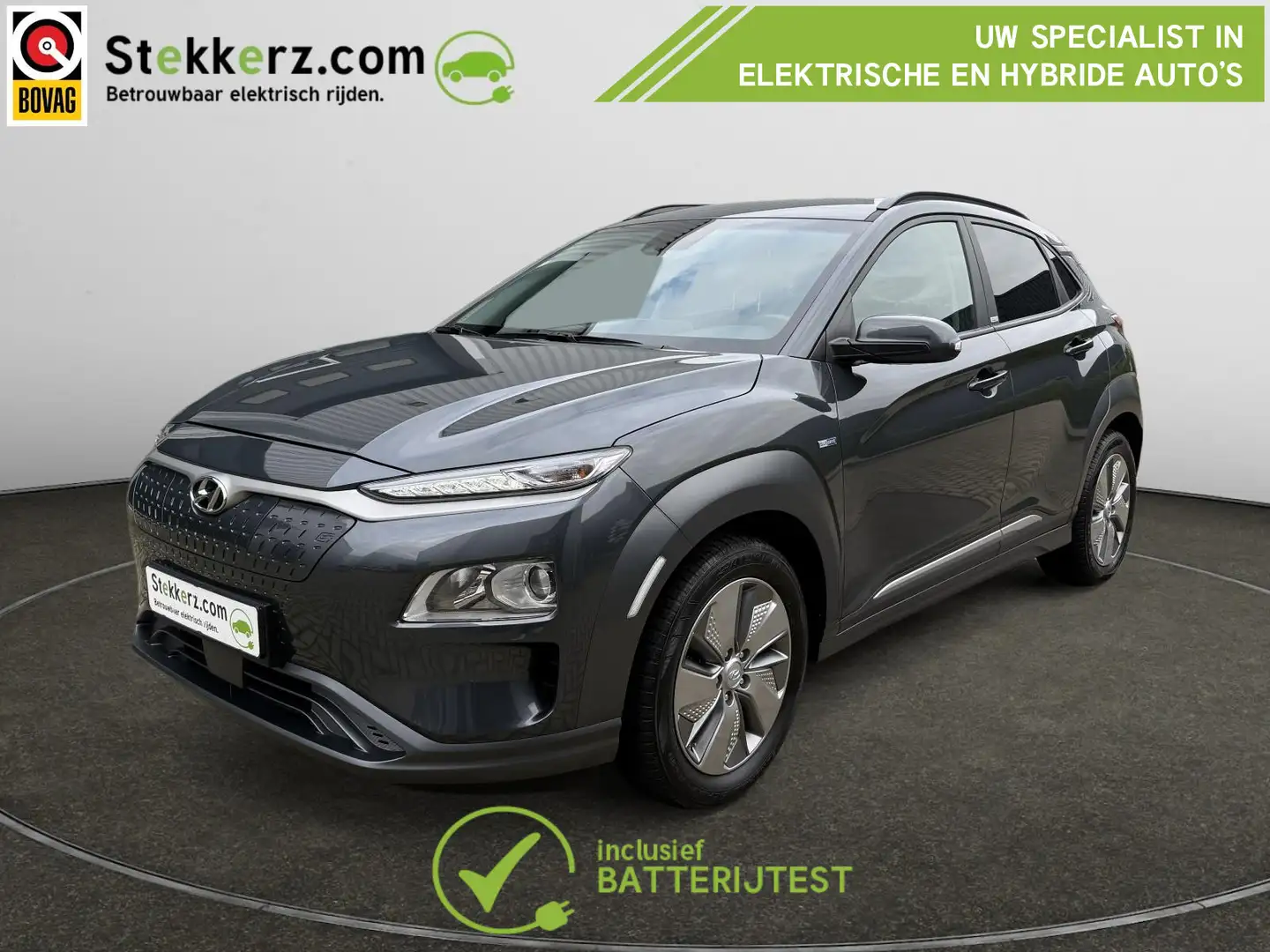 Hyundai KONA EV Comfort 39 kWh AVILOO Accutest, SOH 98% Gris - 1