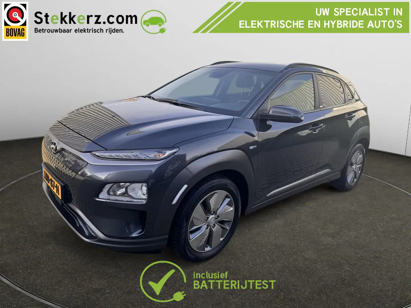 Hyundai KONA EV Comfort 39 kWh AVILOO Accutest, SOH 98% Grijs - 1