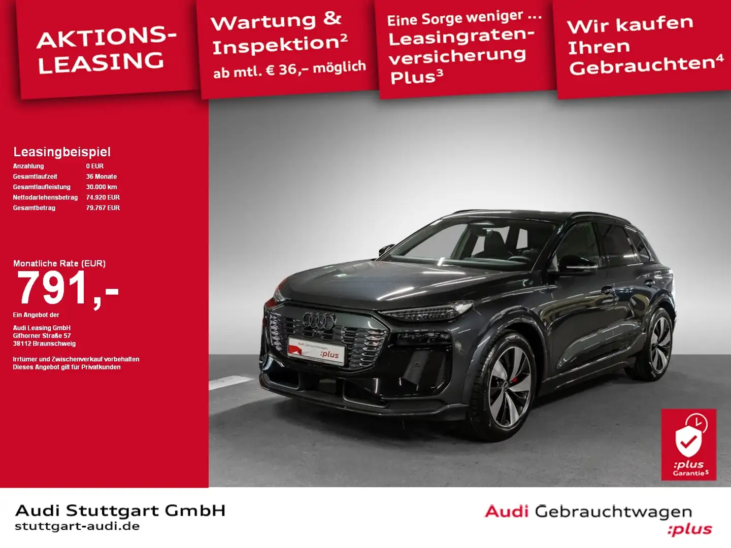 Audi Q6 SUV e-tron 55 e-tron quattro 285 kW B&O AIR Grau - 1