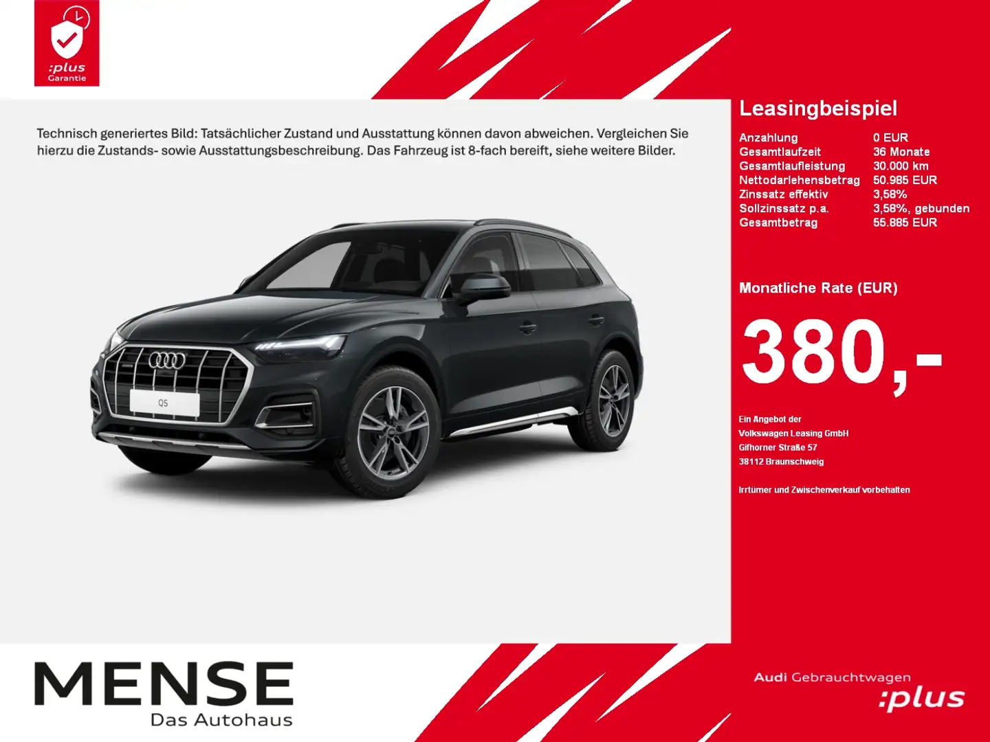 Audi Q5 45 TFSI quattro S tronic advanced |Matrix|ACC Grau - 1