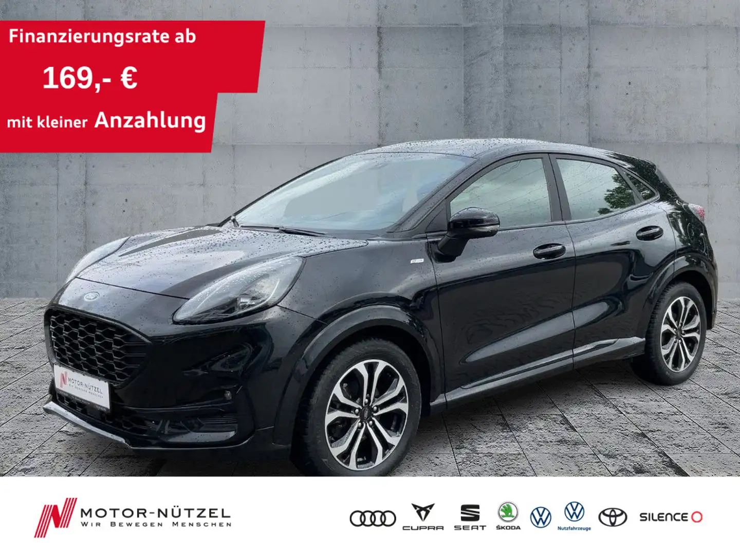 Ford Puma 1.0 EcoBoost ST-LINE LED+NAVI+TEMPOMAT+SHZ Noir - 1