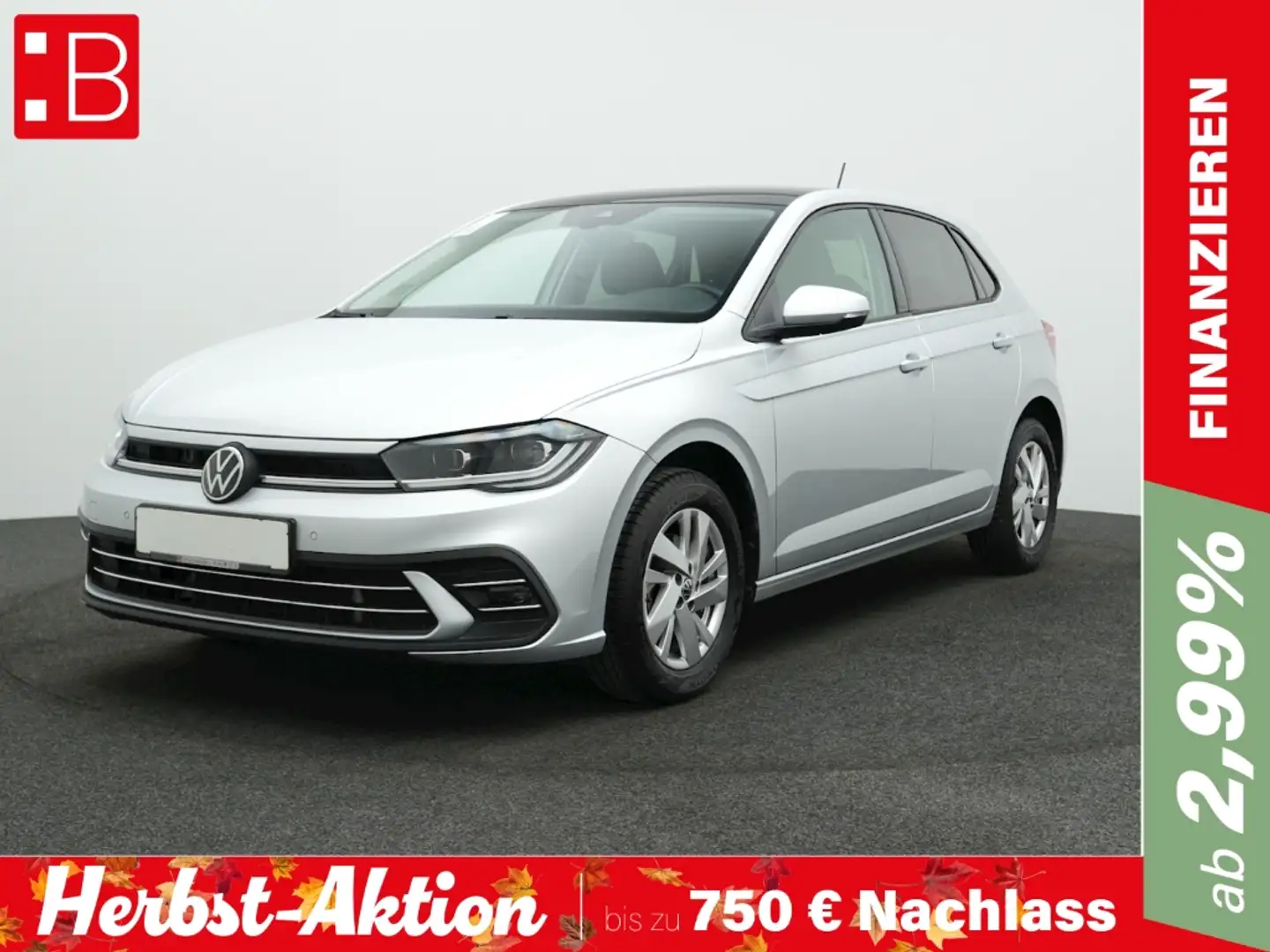 Volkswagen Polo 1.0 TSI DSG Style PANO IQ.DRIVE KAMERA NAVI Silber - 1