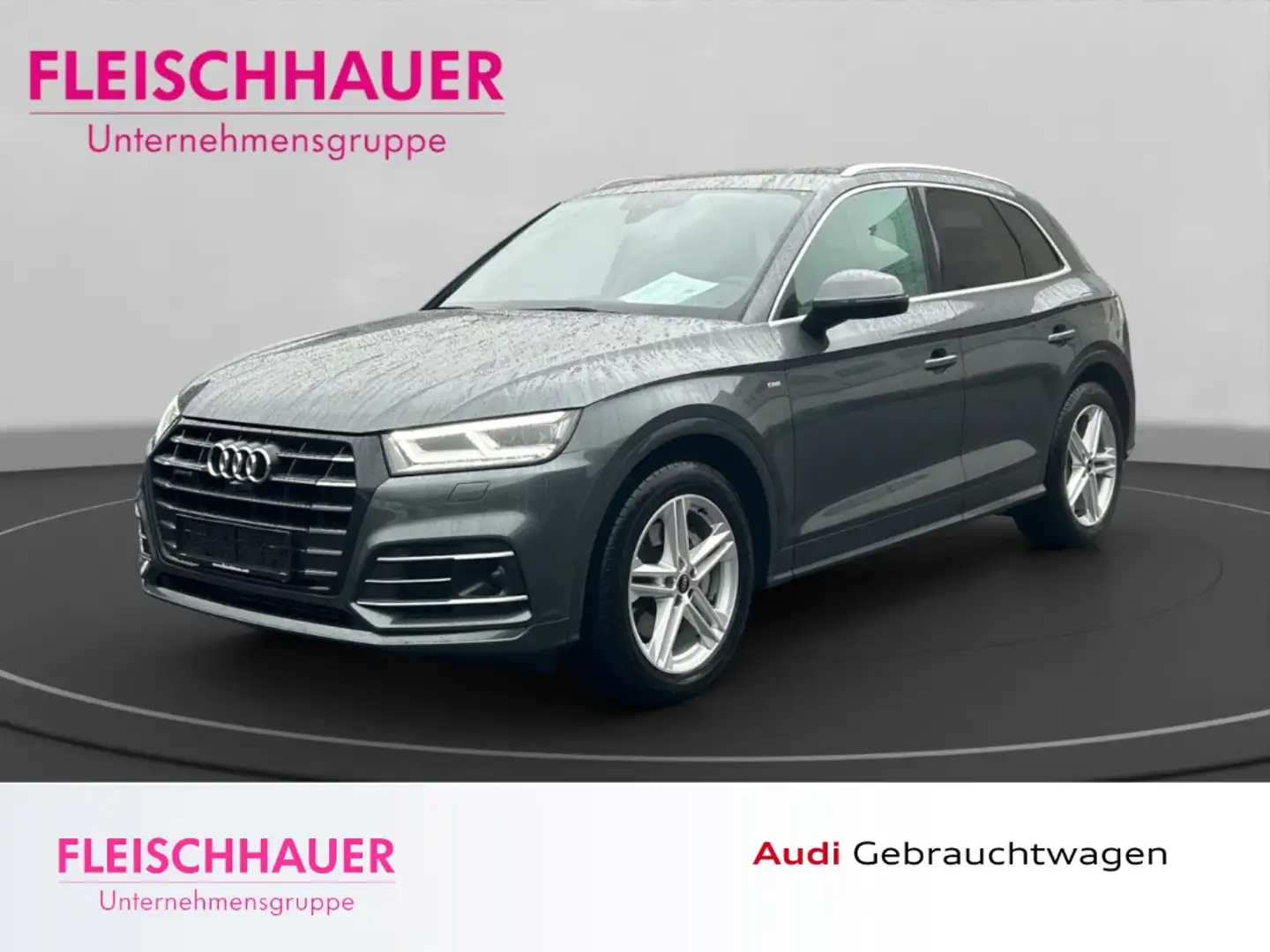 Audi Q5 sport 2.0 55 TFSI e quattro+ACC+AHK+NAVI+ALCANTARA Gris - 1