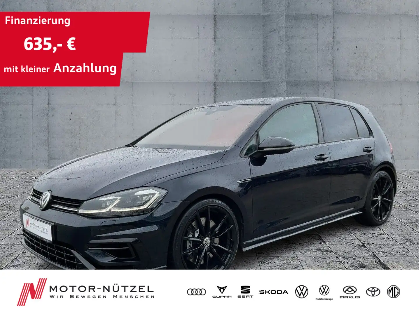 Volkswagen Golf VII 2.0 TSI DSG 4M R LED+ACC+NAV+DCC+SHZ+VC Schwarz - 1