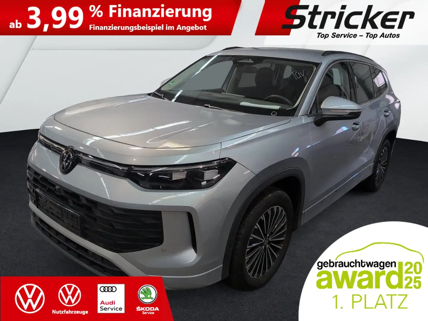 Volkswagen Tayron Life 2.0TDI DSG 4M 352,-ohne Anzahlung AHK 7-Sitz Silber - 2