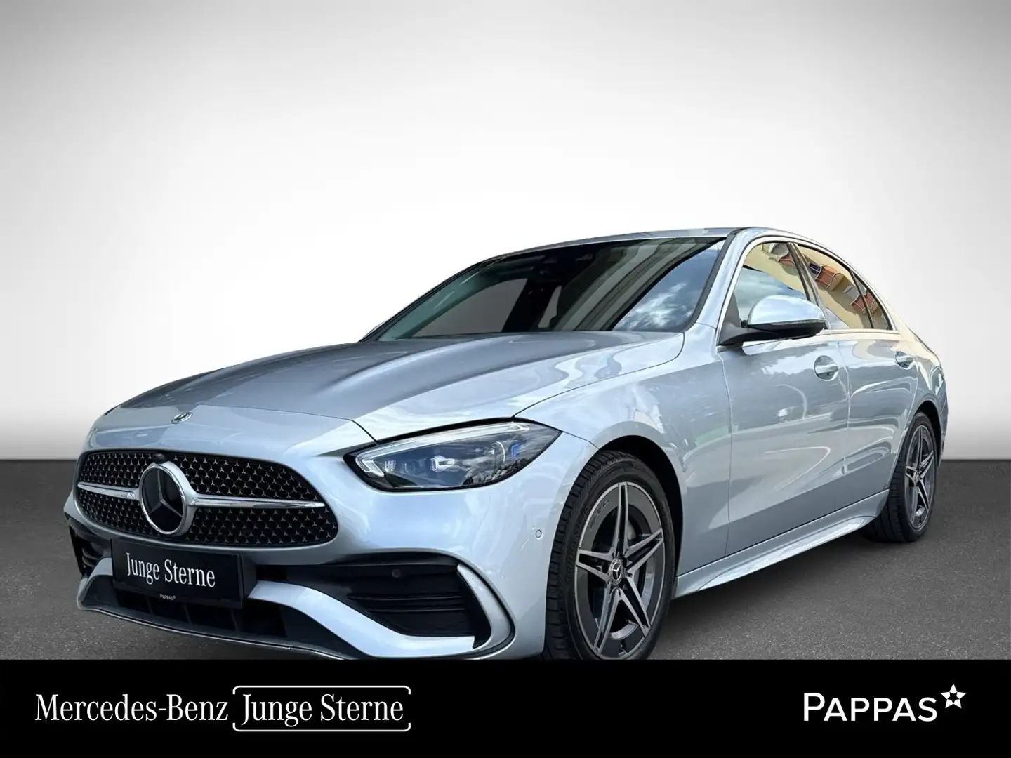 Mercedes-Benz C 220 d 4MATIC Totw LED PTS Cam Distr Navi AHK Silber - 1
