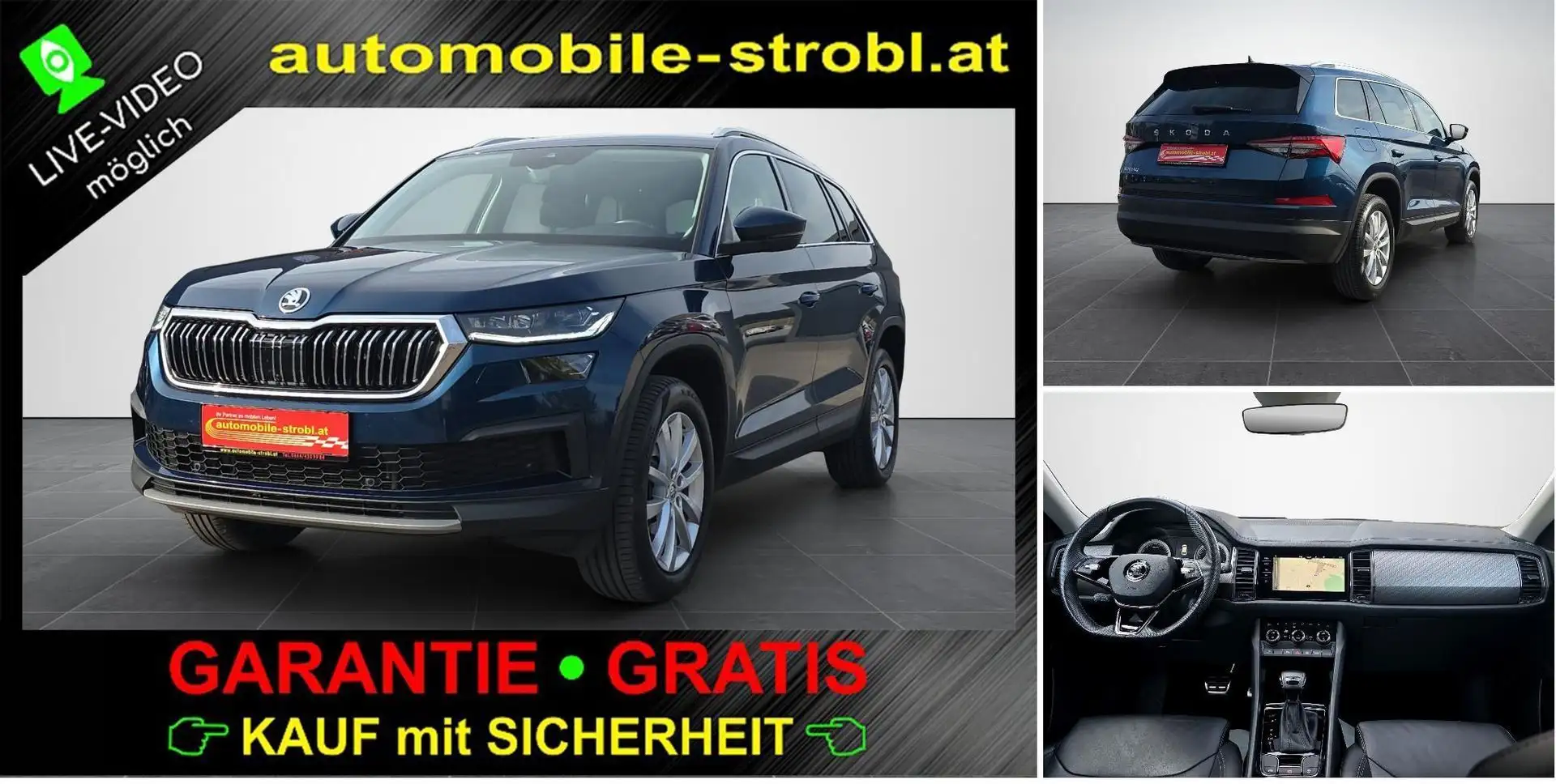 Skoda Kodiaq TDI Style DSG 7-Sitze ACC LED GARANTIE Blauw - 1
